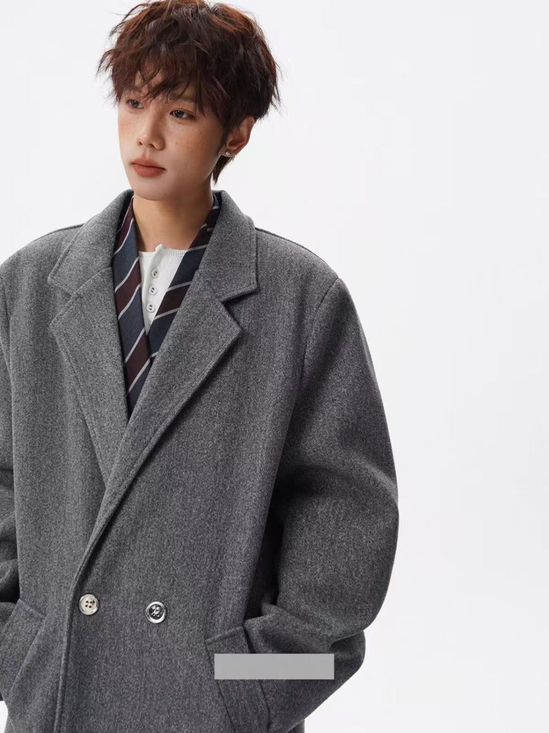 Outdoor Adventure Quilt - Trench Coat da Uomo Asiatico in