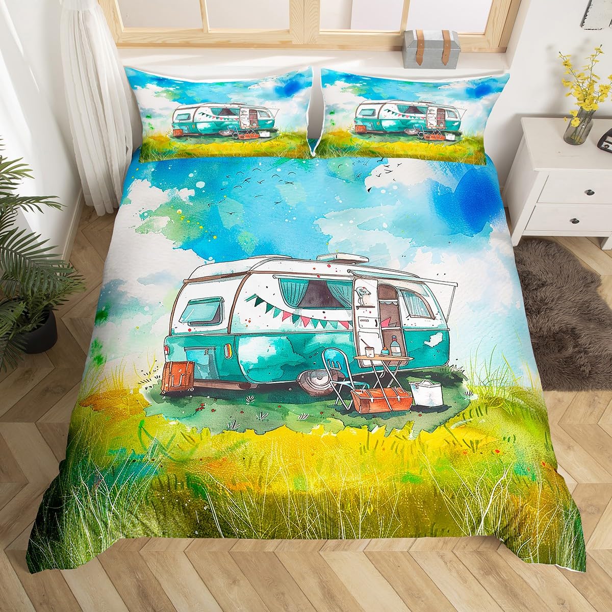 Copripiumino Happy Camping, Se - Outdoor Adventure Quilt recensione e prezzo