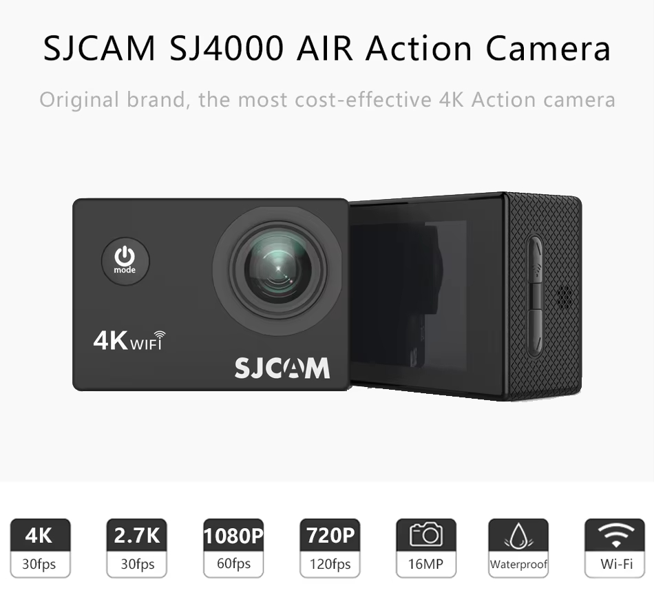 SJCAM SJ4000 Air Videocamera d - Outdoor Adventure Images recensione e prezzo