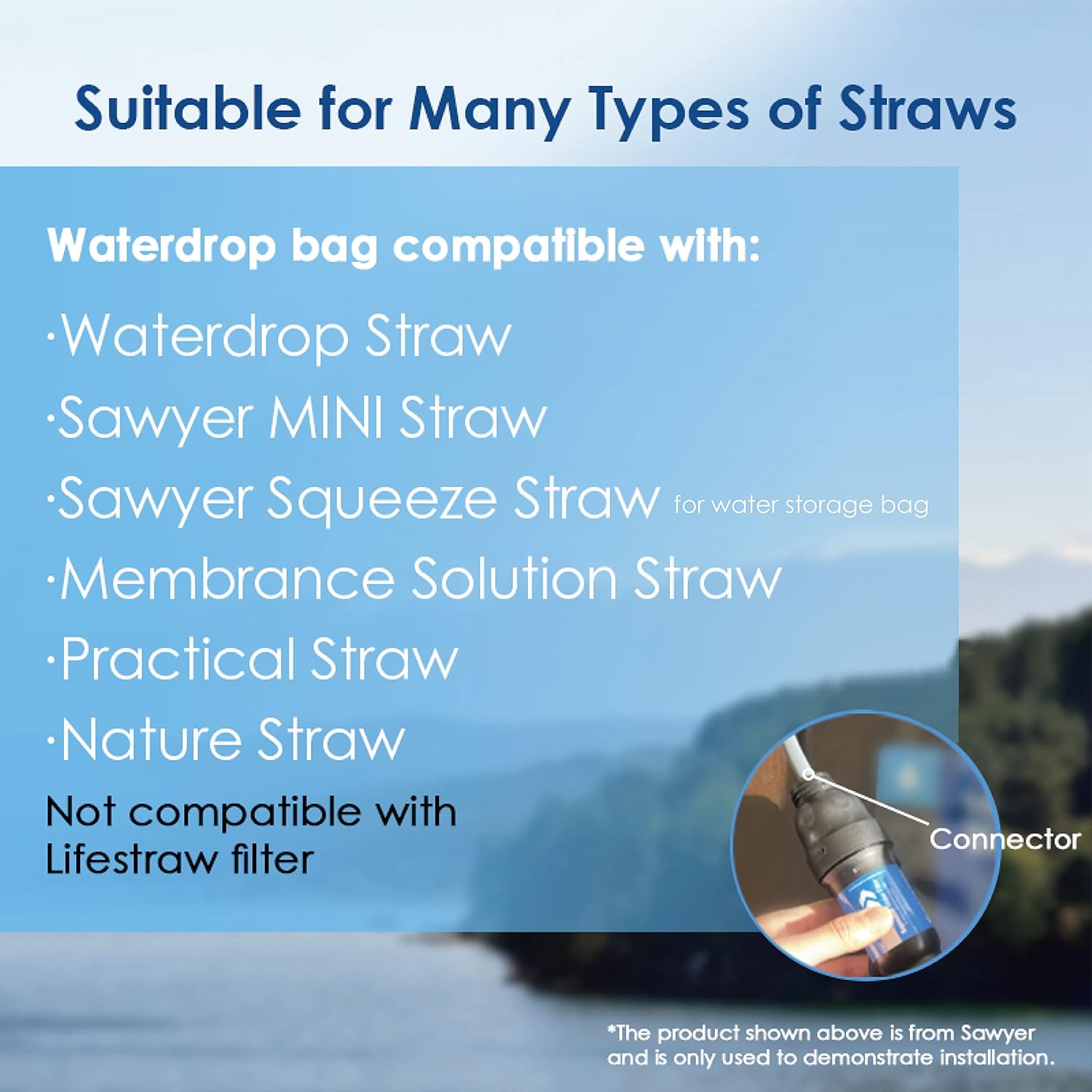 Sacca d'Acqua a Gravità Waterd - Water Filter Straw recensione e prezzo