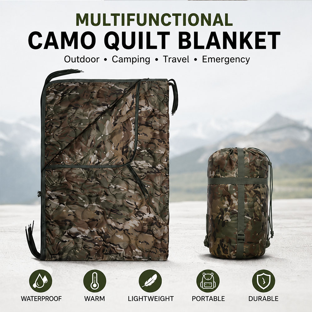 Coperta da Campeggio Mimetica  - Outdoor Adventure Quilt recensione e prezzo